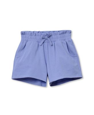 Girls French Terry Paper Bag Shorts