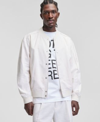 Men's Linen & Cotton Bomber Jacket