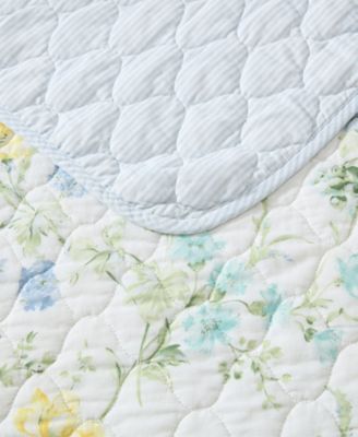 Poppy Meadow Reversible 3-Pc. Quilt Set, Full/Queen