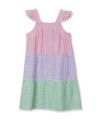 Girls Woven Tiered Dress
