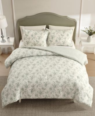 Walled Garden 3-Pc. Comforter Set, Full/Queen