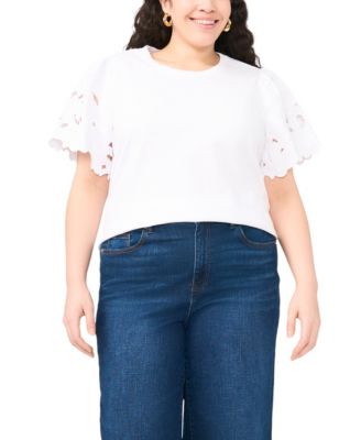 Plus Size Crewneck Pull-On Top