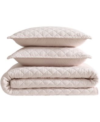 Tessa's Ticking Stripe Reversible 2-Pc. Quilt Set, Twin