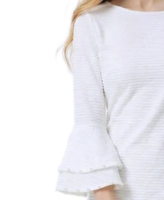 Women's Long-Sleeve Dress with Bell Cuffs