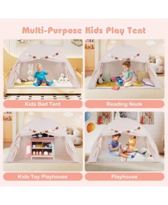 Indoor Bed Canopy Tent for Kids with 2 Windows