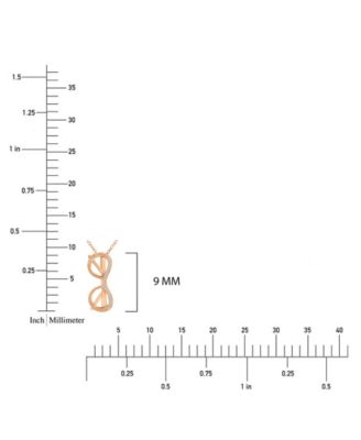 Diamond Accent Sunglasses Necklace in 14k Rose Gold Over Sterling Silver