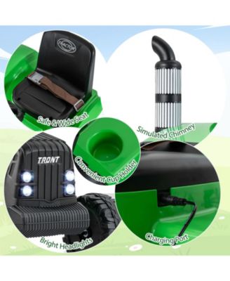 24V Ride-On Tractor for Kids with Detachable Trailer & Remote Control