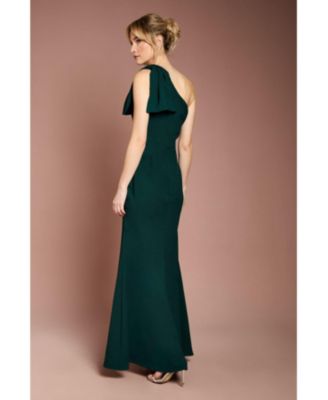 Women's Honoured Bow One Shoulder Maxi Dress