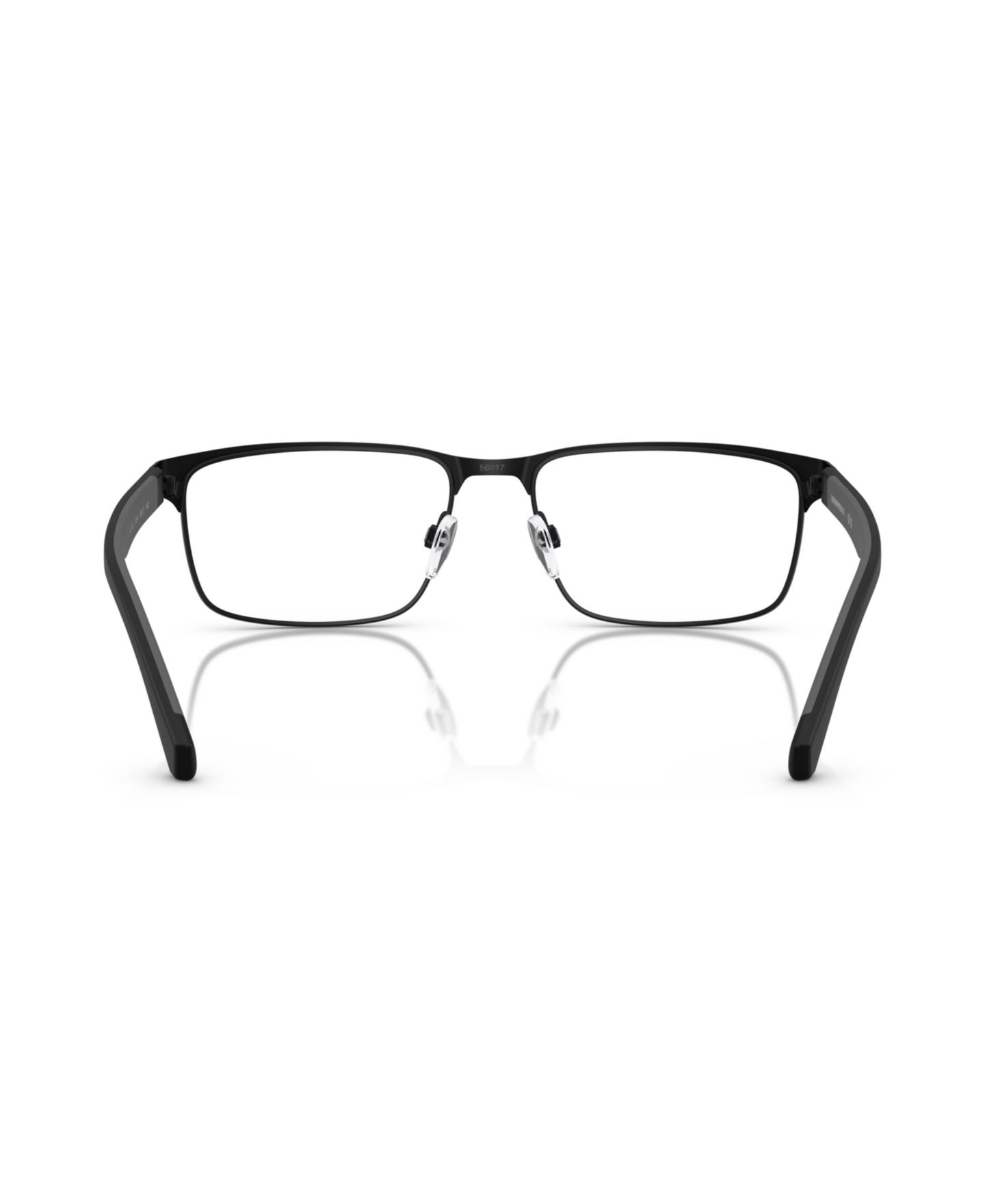 Мужские очки Emporio Armani Man Rectangle Metal EA1105 Eyeglasses, цвет: Матовый чёрный — фото 4