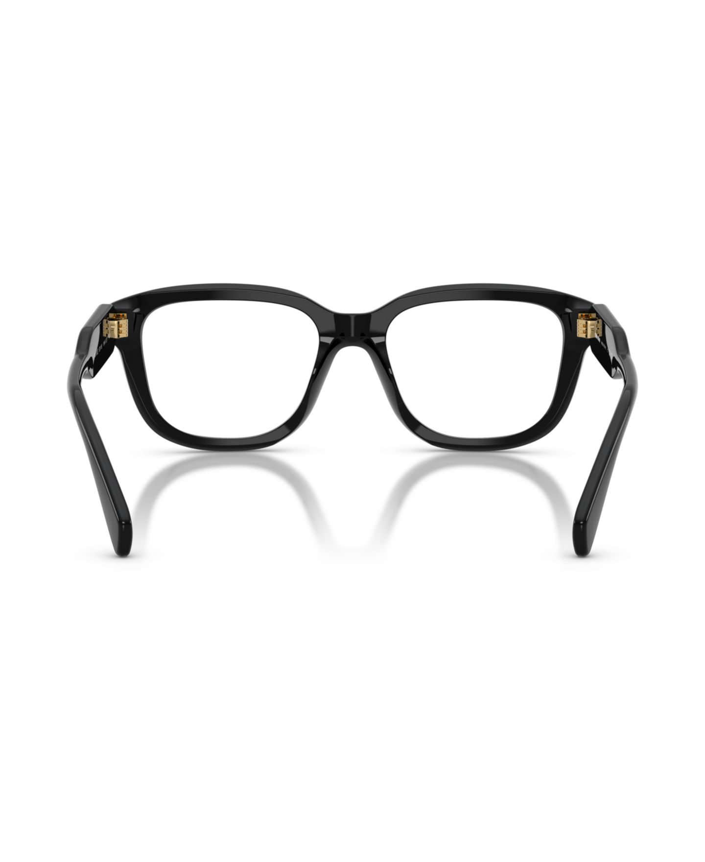 Женские очки MIU MIU Woman Rectangle Plastic MU 02ZV Eyeglasses, цвет: Чёрный — фото 2