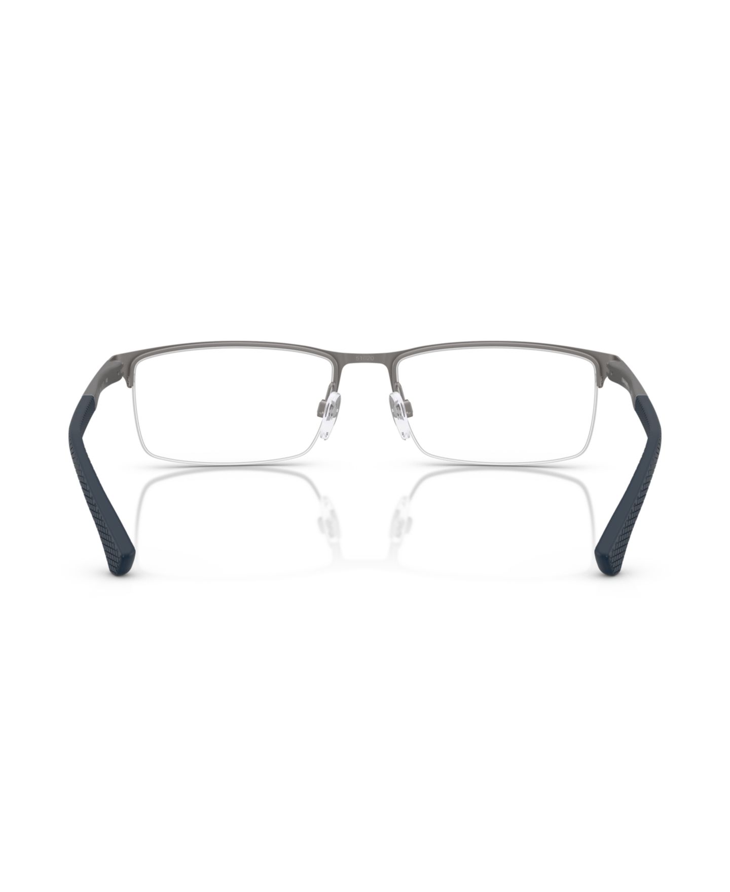Мужские очки Emporio Armani Man Rectangle Metal EA1041 Eyeglasses, цвет: Графитовый — фото 2