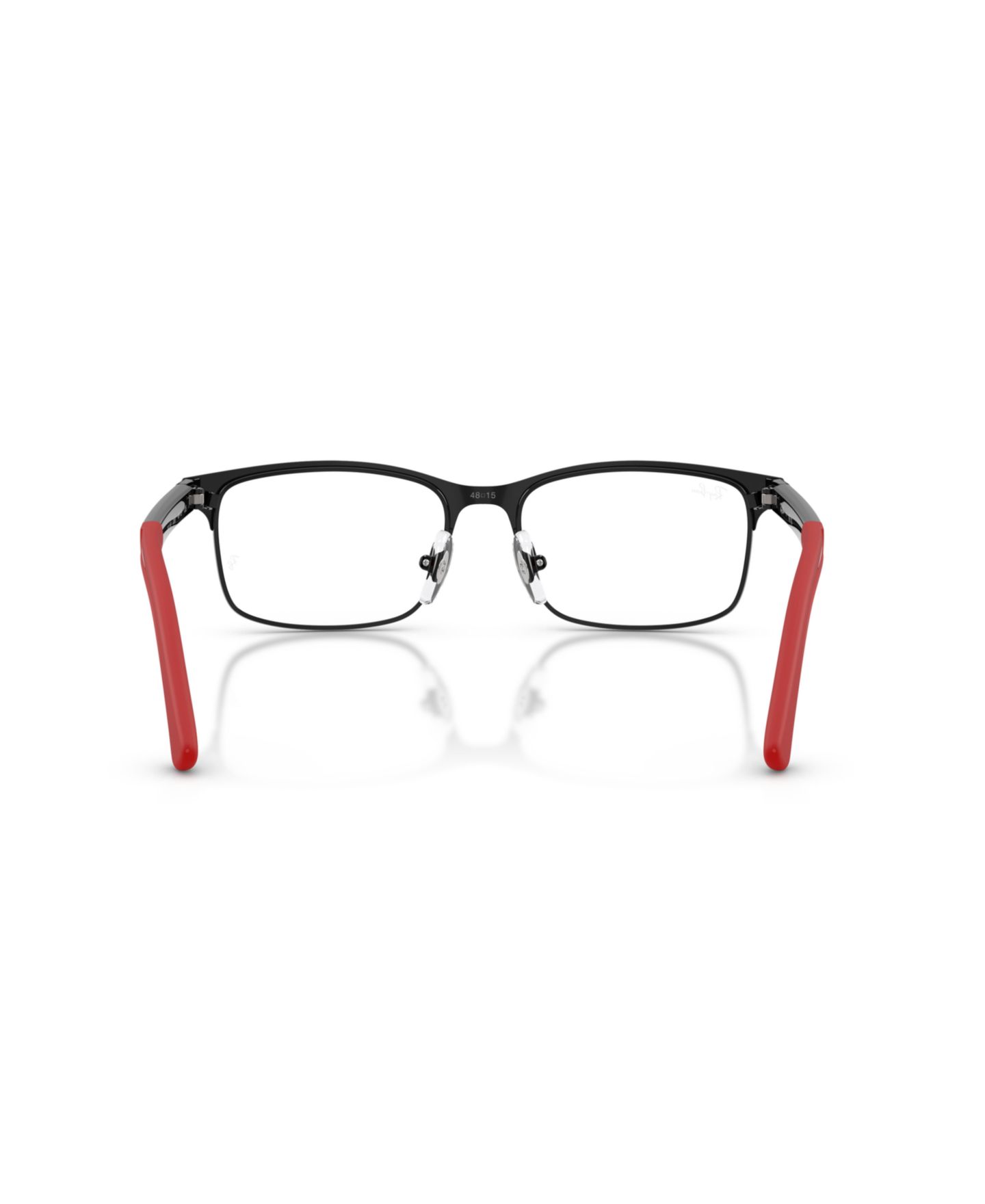 Детские очки Ray-Ban Rectangle Metal RB1061 Eyeglasses (Ages 11-13), цвет: Матовый чёрный — фото 2