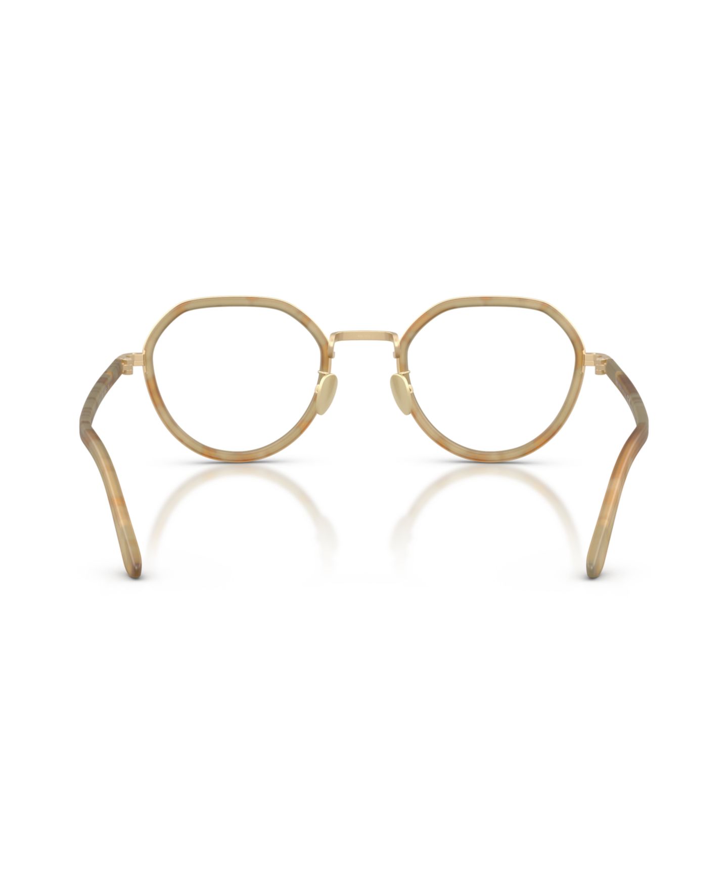 Мужские очки Giorgio Armani Man Round Metal AR5167 Eyeglasses, цвет: Жёлтый гавана — фото 2