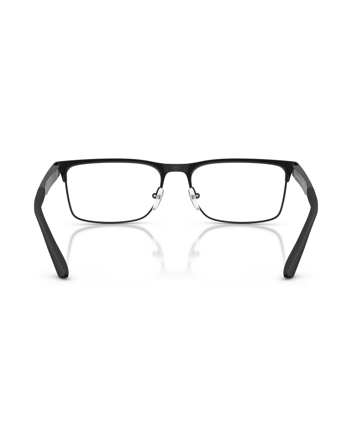 Мужские очки Emporio Armani Man Rectangle Metal EA1183 Eyeglasses, цвет: Матовый чёрный — фото 2