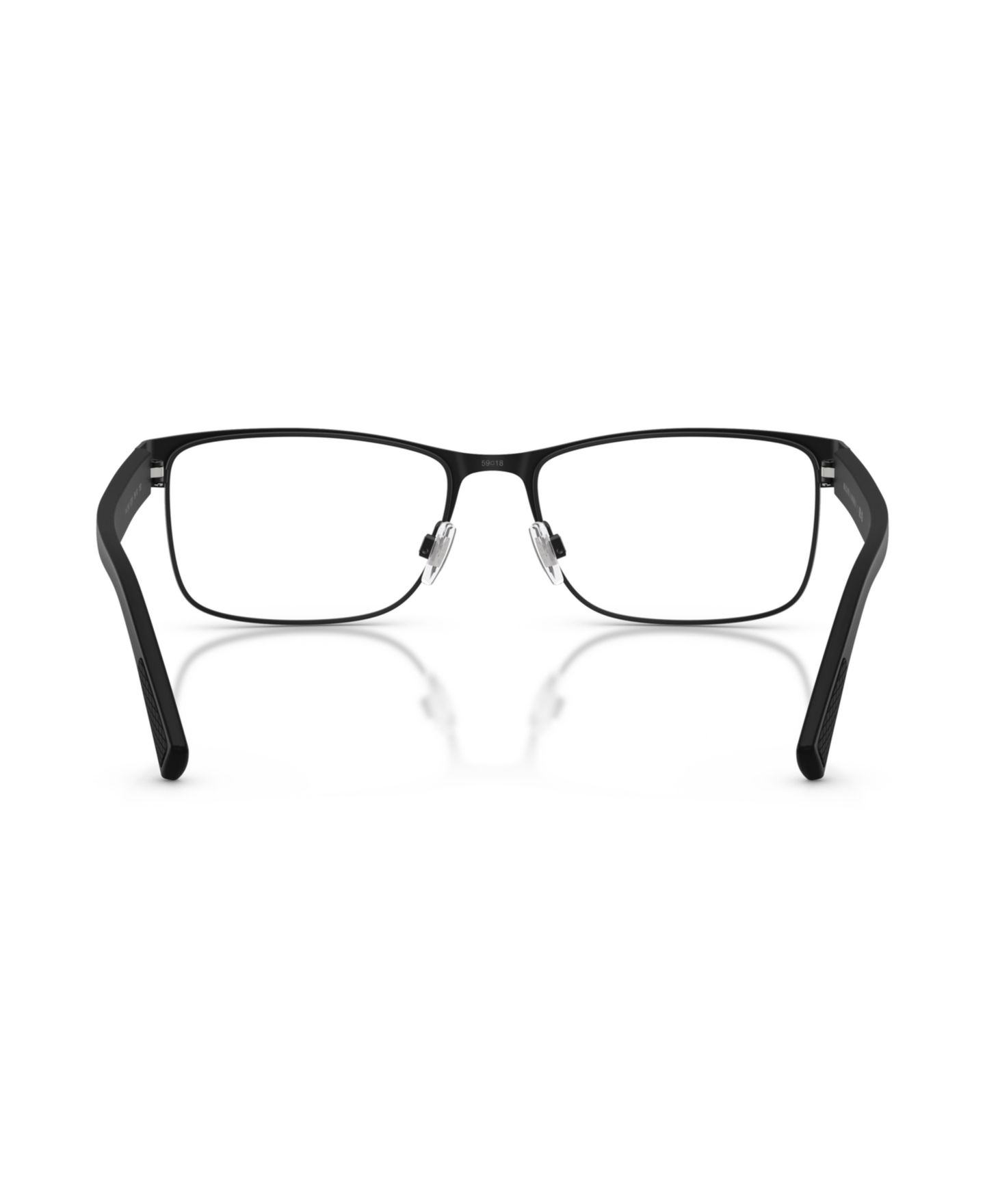 Мужские очки Polo Ralph Lauren Man Rectangle Metal PH1244 Eyeglasses, цвет: Матовый чёрный — фото 2