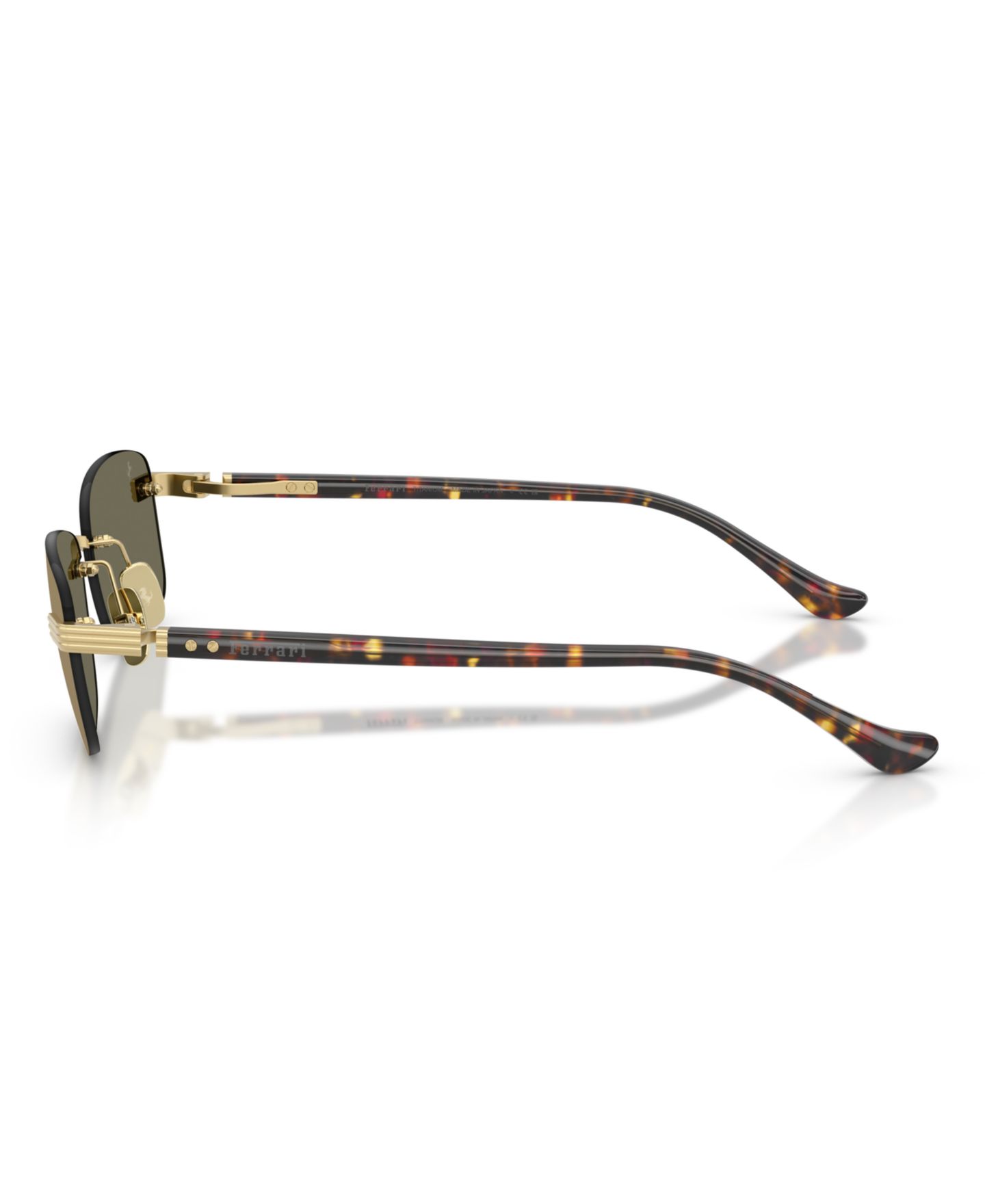 Очки Ferrari Unisex Pillow Titanium FH1029TD Eyeglasses, цвет: Золотой матовый — фото 3