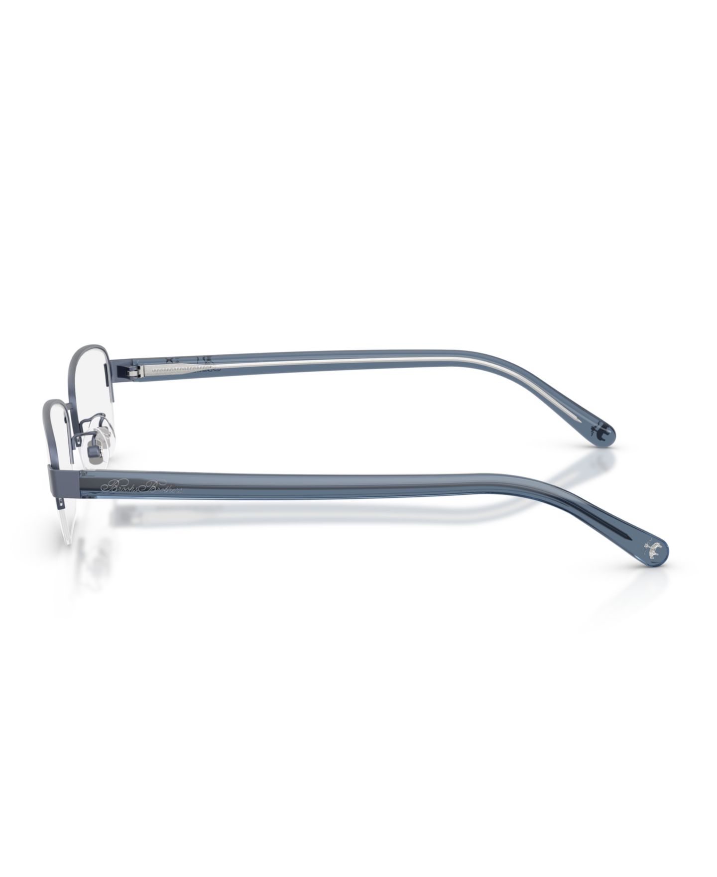 Мужские очки Brooks Brothers Man Oval Titanium BB1130TD Eyeglasses, цвет: Синий — фото 3
