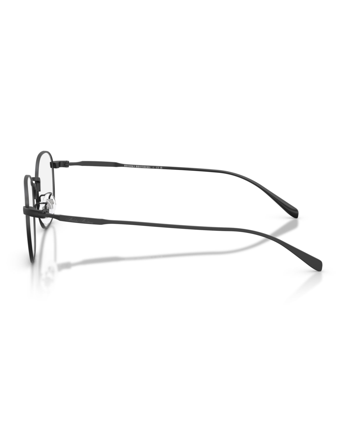 Мужские очки Brooks Brothers Man Round Titanium BB1131TD Eyeglasses, цвет: Чёрный — фото 3