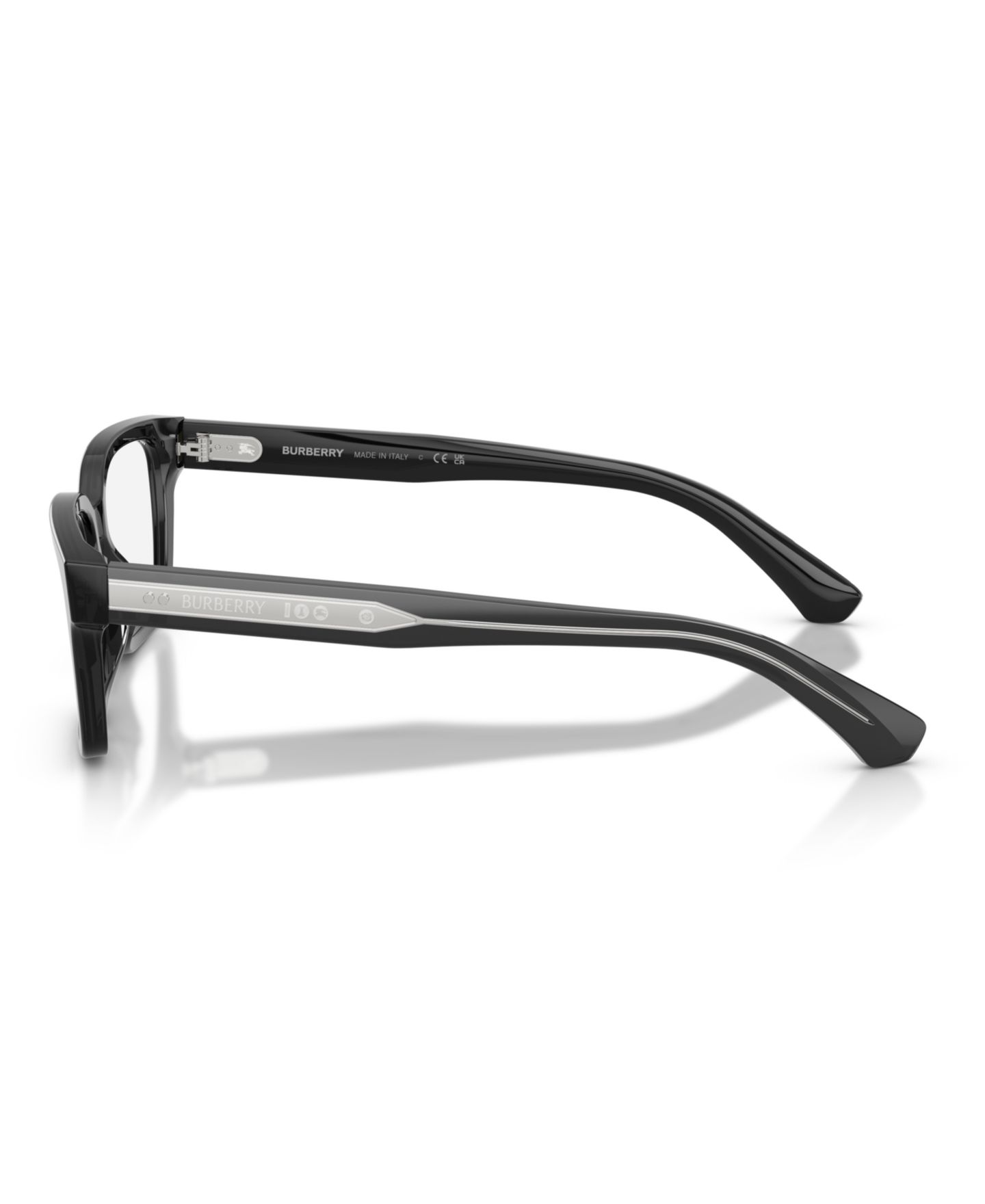 Мужские очки Burberry Man Rectangle Plastic BE2453 Eyeglasses, цвет: Серый — фото 3