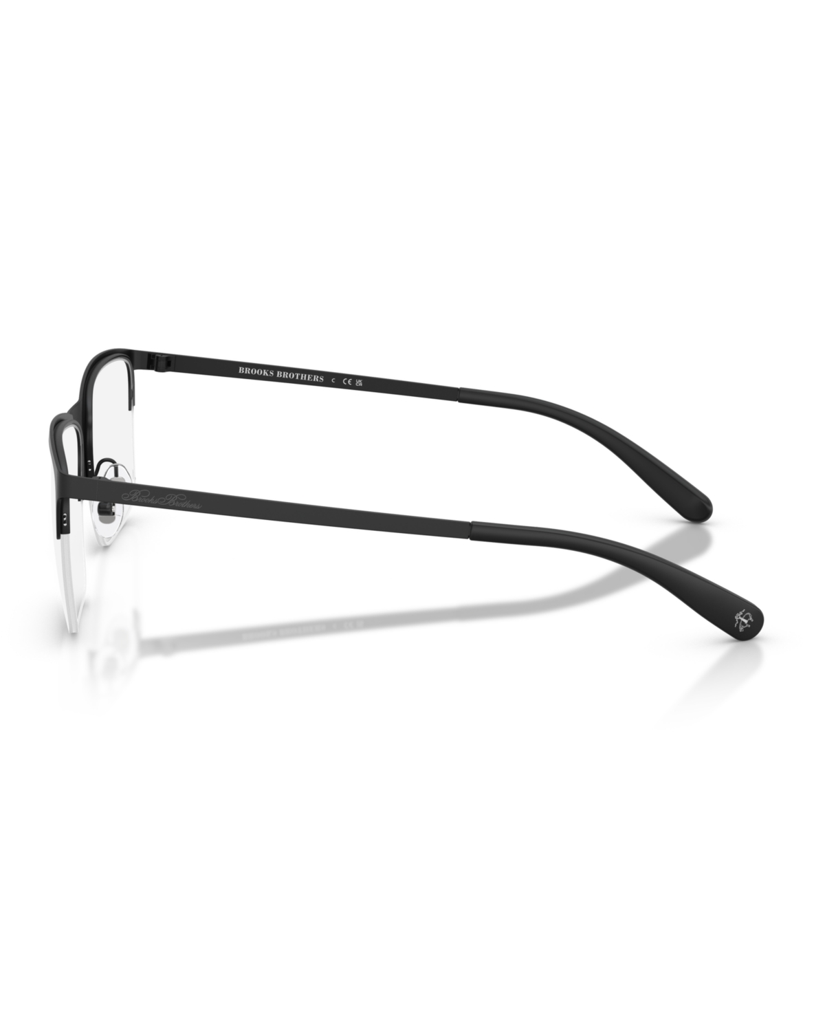 B by Brooks Brothers Men's Rectangle Eyeglasses