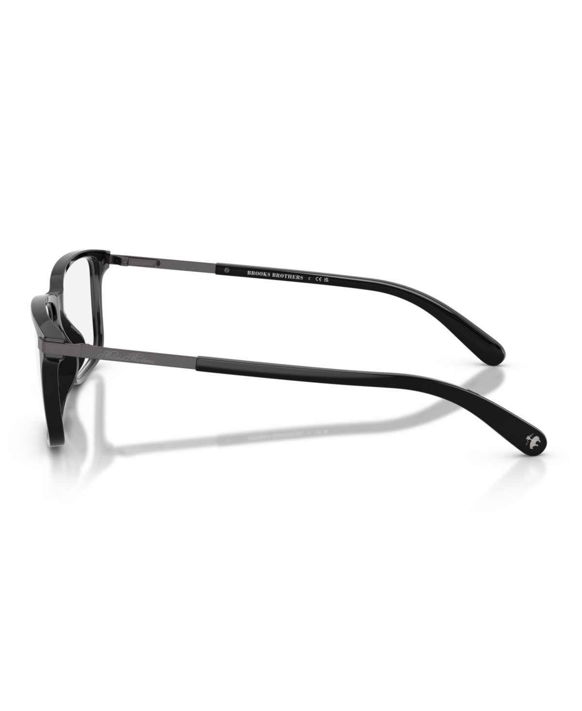 B by Brooks Brothers Men's Rectangle Eyeglasses