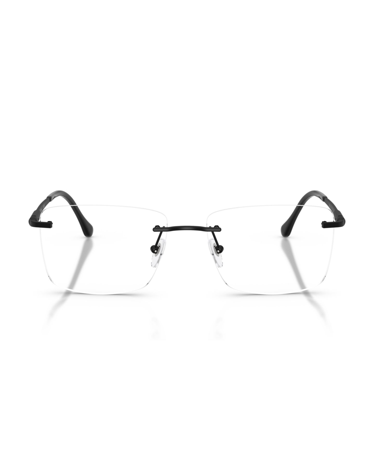 Мужские очки Sferoflex Man Square Metal SF2304 Eyeglasses, цвет: Матовый чёрный — фото 5