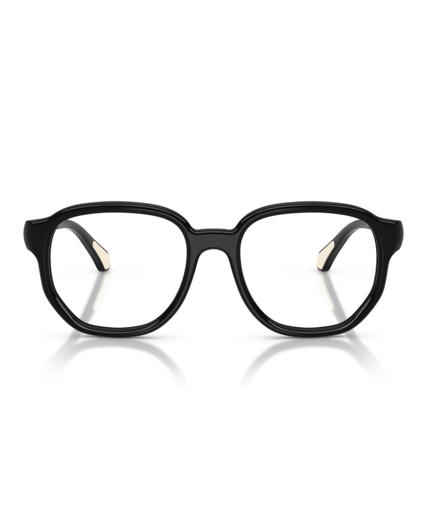 Очки Moncler Unisex Pillow Plastic ME2027 Eyeglasses, цвет: Блестящий чёрный — фото 5