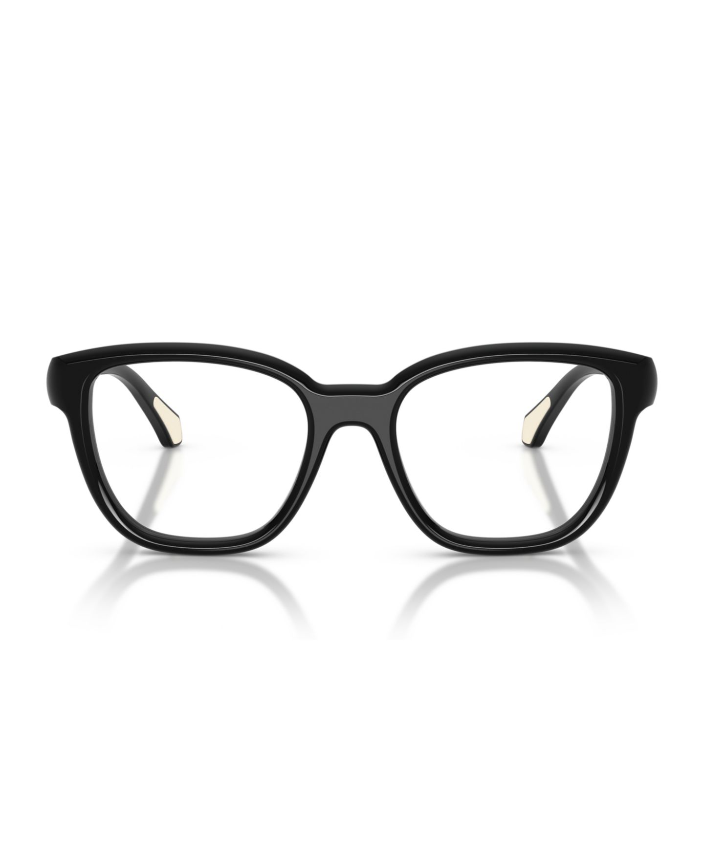 Женские очки Moncler Woman Pillow Plastic ME2028 Eyeglasses, цвет: Блестящий чёрный — фото 4