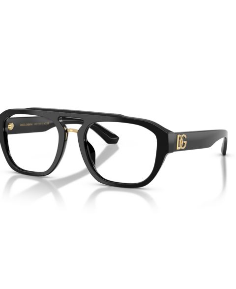 Мужские очки Dolce&Gabbana Man Pilot/Aviator Plastic DG3415 Eyeglasses, цвет: Чёрный