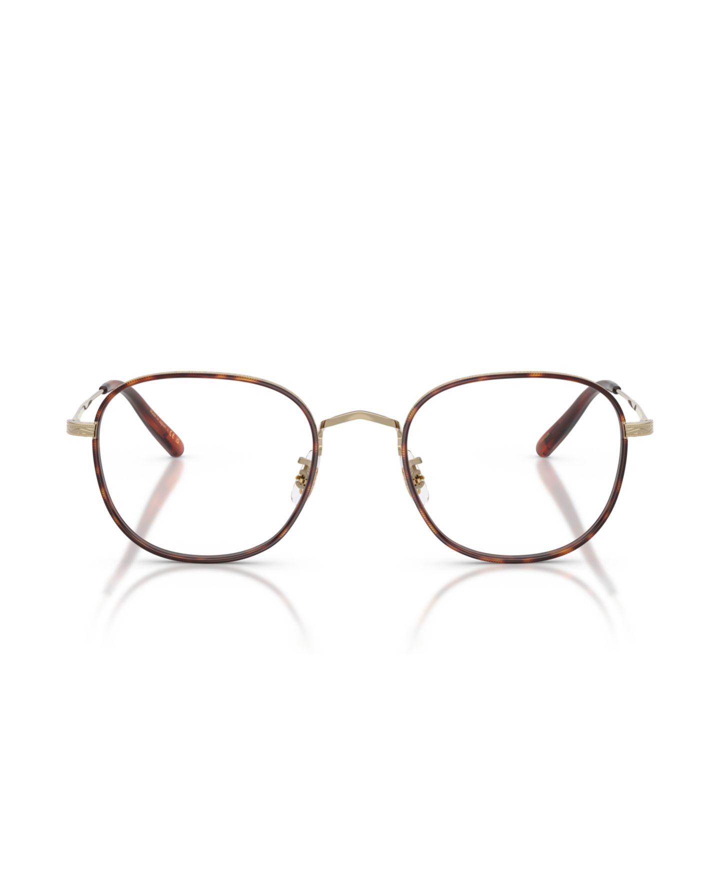 Очки Oliver Peoples Unisex Panthos Titanium OV1375T Mehr Eyeglasses, цвет: Золотой — фото 4
