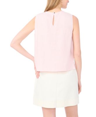 Women's Sleeveless Crewneck Blouse
