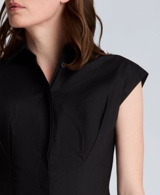 Women's Collared Button-Front Dress