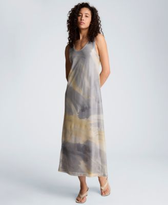 Women's Scoop Neck Long Dress