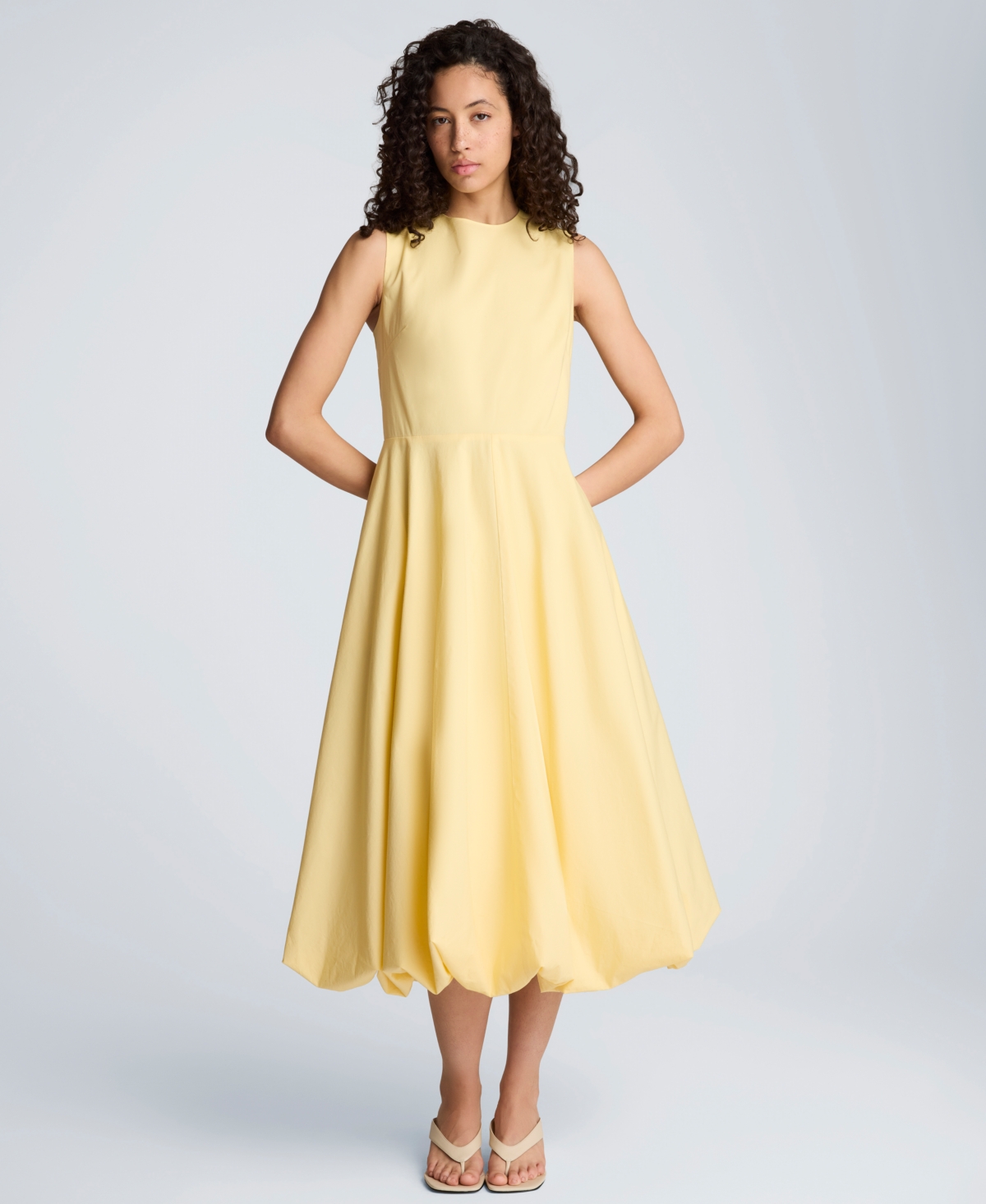 Kenneth Cole Women's Bubble Hem Midi Dress