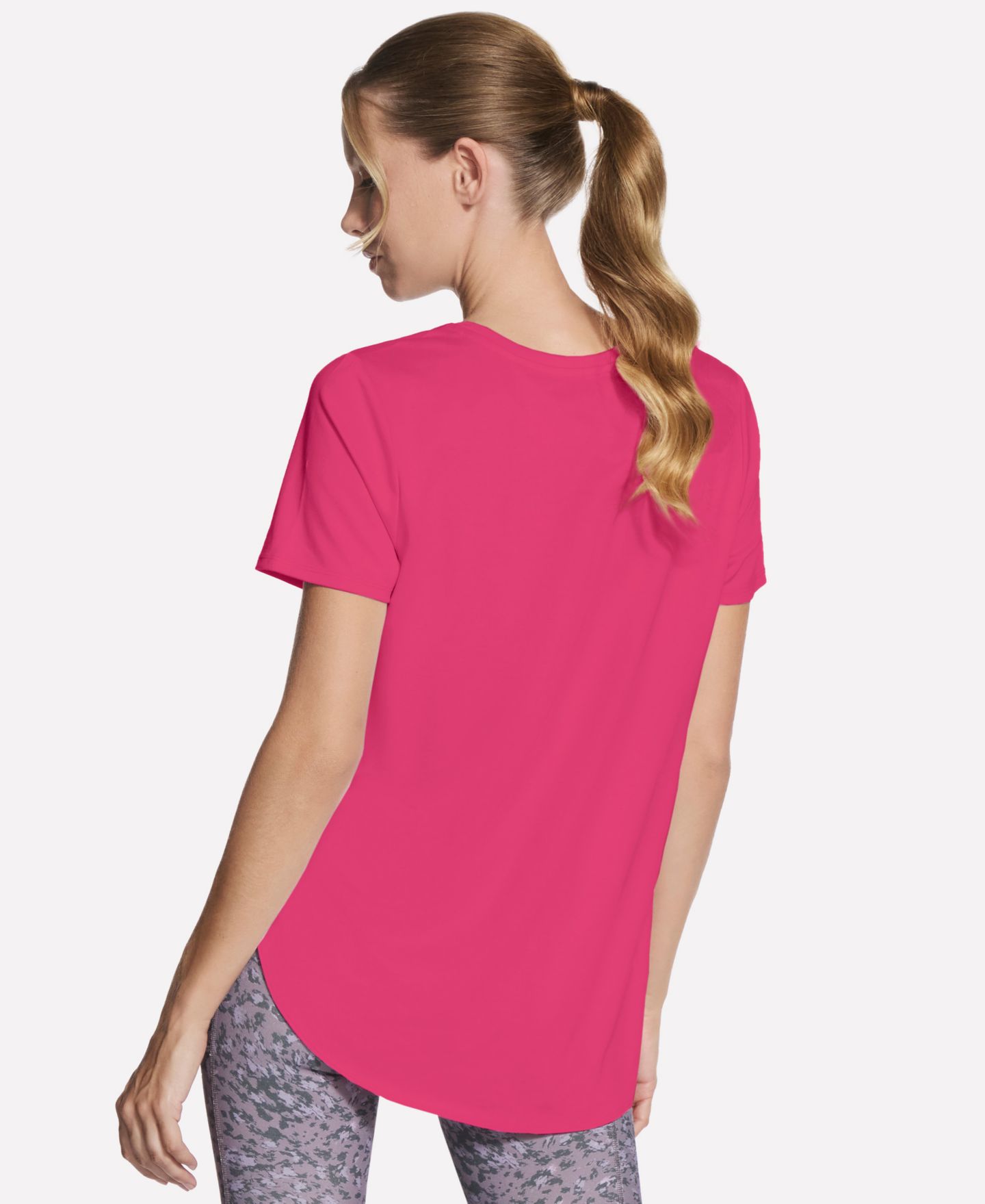 Женская футболка Skechers Godri Swift Tunic, цвет: Яркий пионовый — фото 4