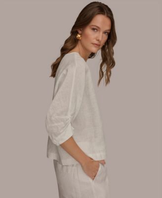 Women's Crewneck Dolman-Sleeve Blouse