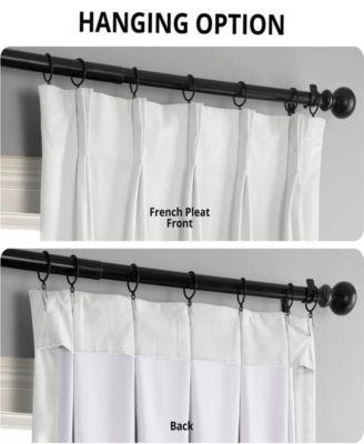 French Pleat Signature Velvet Blackout Curtain
