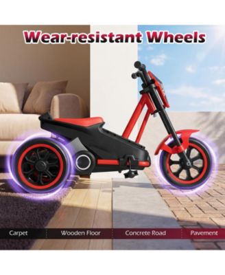 Kids Tricycle 3-Wheel Toddler Bike with Foot Pedals Forward Backward