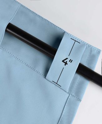 Solid Classic Modern Blackout Curtain Set ,26" x 63" (Set of 2)