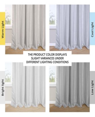 French Pleat Faux Silk Taffeta Blackout Curtain