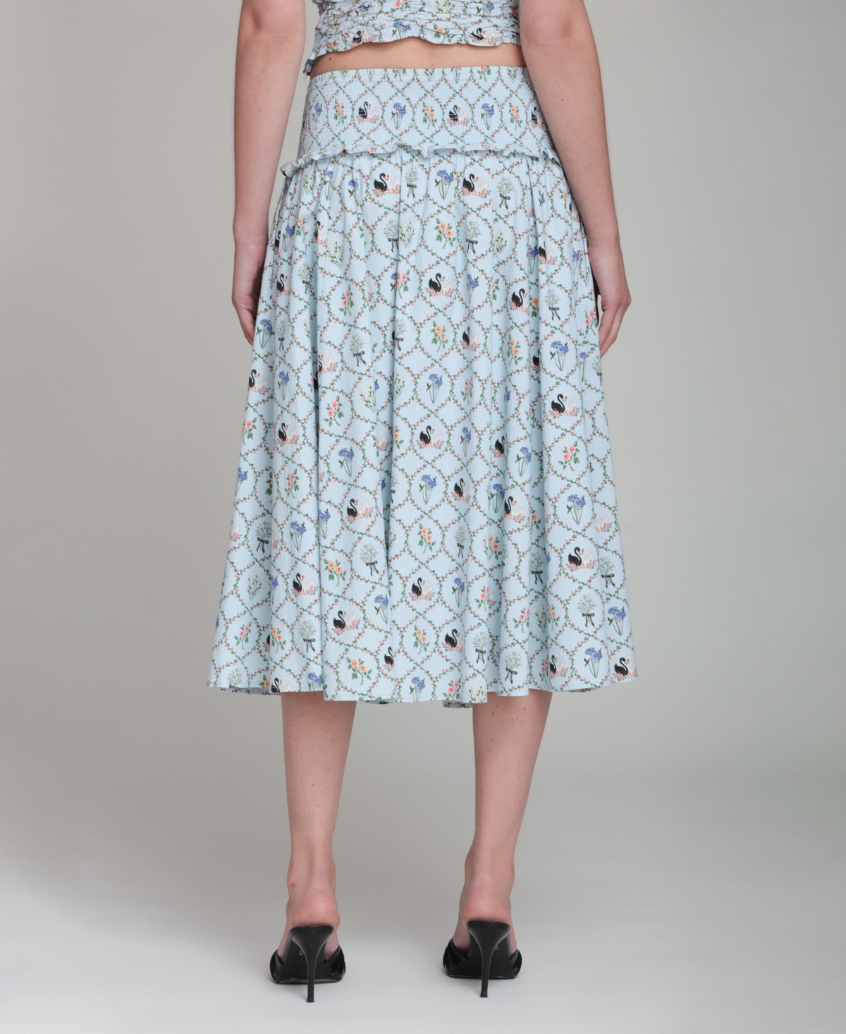 Avec Les Filles Women's Printed Pull-On Maxi Skirt