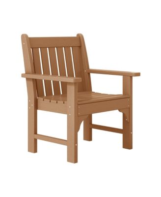 2 Piece HDPE Adirondack Chair & Square Side Table Outdoor Patio Set