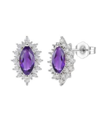 3-Pc. Amethyst (3 ct. t.w.) & Lab Grown White Sapphire (1-7/8 ct. t.w.) Ring, Earring & Necklace in Sterling Silver (also in Other Gemstones)