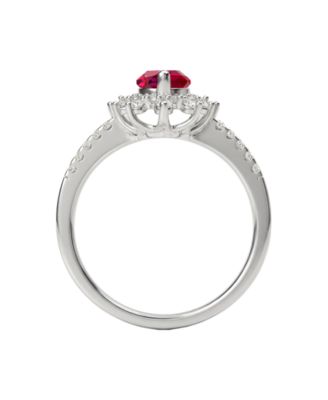 3-Pc. Amethyst (3 ct. t.w.) & Lab Grown White Sapphire (1-7/8 ct. t.w.) Ring, Earring & Necklace in Sterling Silver (also in Other Gemstones)