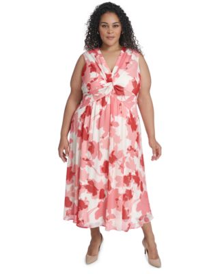 Plus Size Printed Maxi Dress