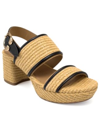 Women's Camera Open Toe Platform Sandals