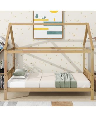 House Bed with Headboard and Footboard