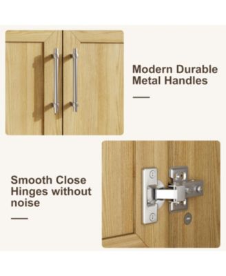 24" Bathroom Vanity with Sink Vintage Bathroom Cabinet Vanity with Doors and Drawers Farmhouse Wooden Freestanding Bathroom Cabinet with Top