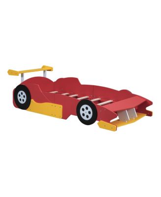 Streamdale Twin Size Race Car-Shaped Platform Bed with Wheels