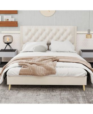  Velvet Upholstered Bed - Luxury & Comfort for Master Bedroom